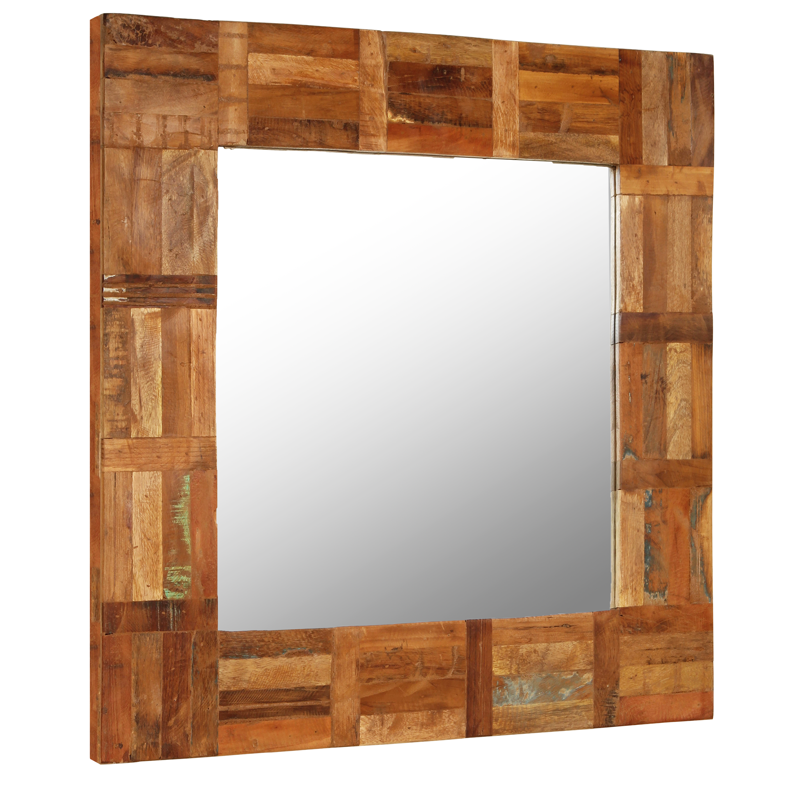 vidaXL Decorative Mirror Wall Mirror Bathroom Mirror Solid Reclaimed Wood-20