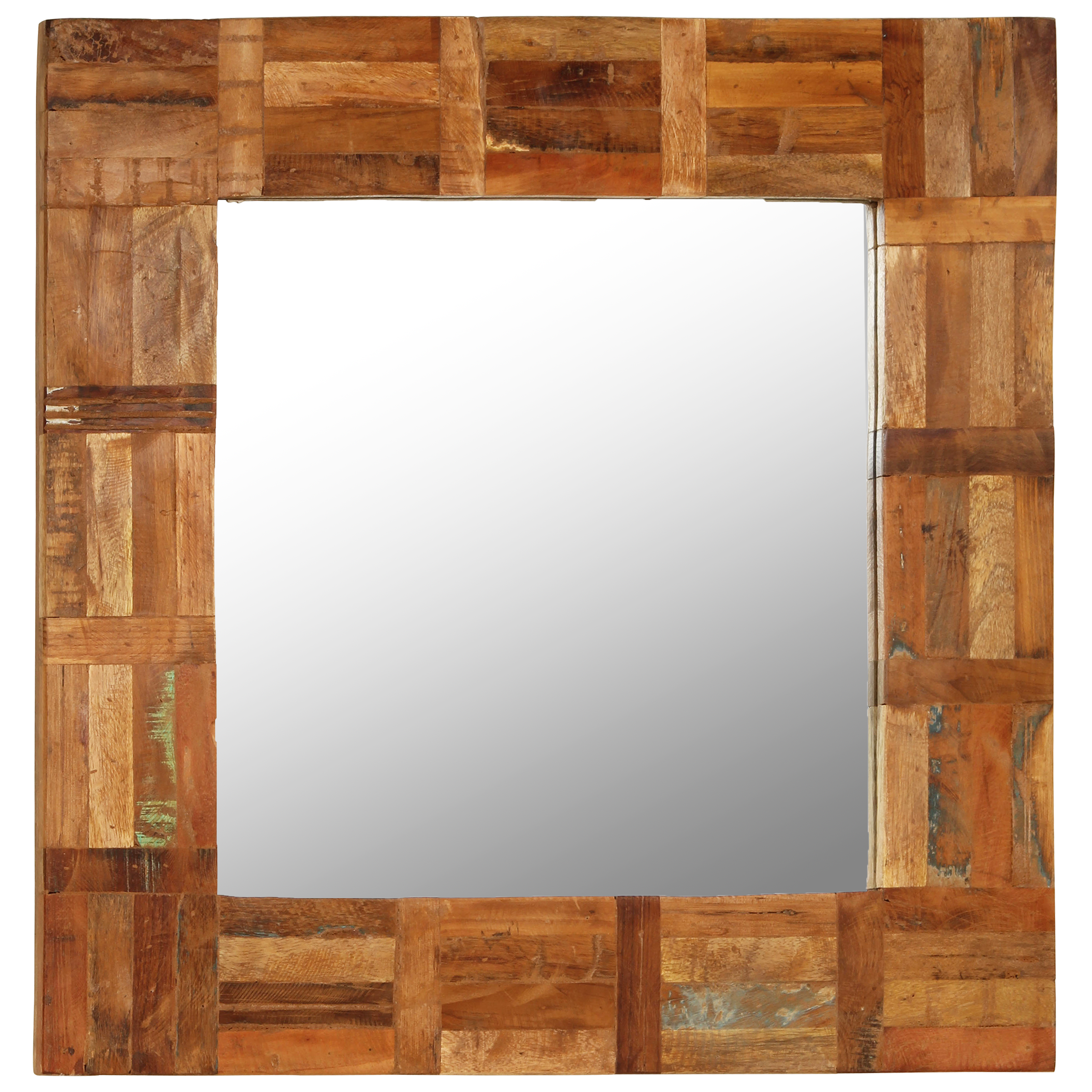 vidaXL Decorative Mirror Wall Mirror Bathroom Mirror Solid Reclaimed Wood-26