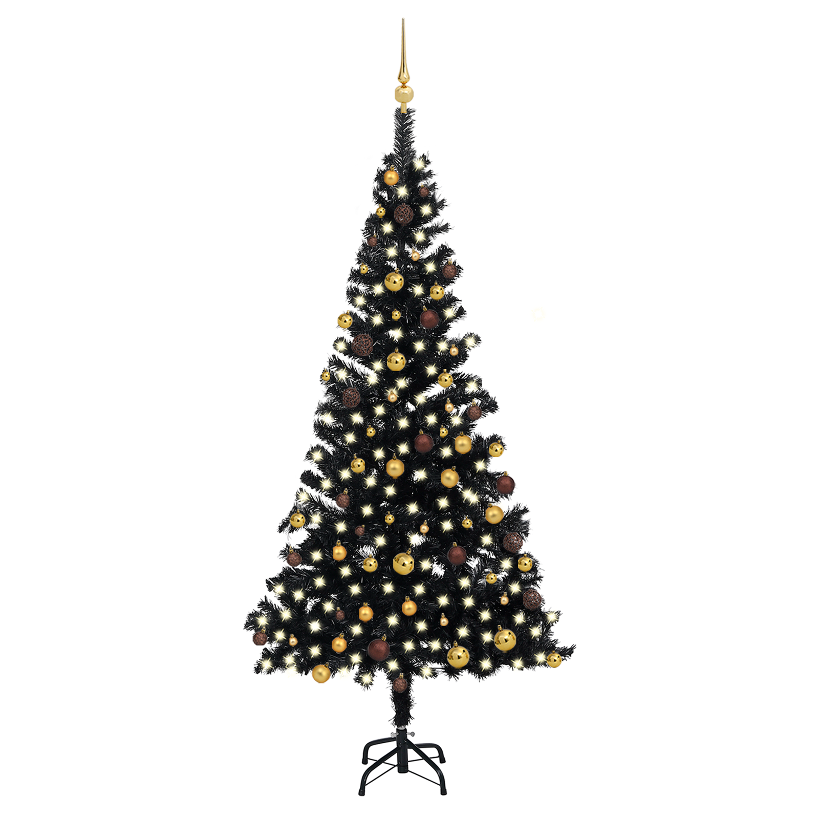vidaXL Artificial Pre-lit Christmas Tree with Ball Set Party Decoration PVC-50