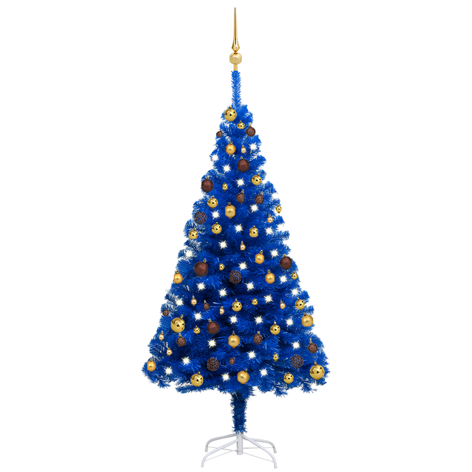 vidaXL Artificial Pre-lit Christmas Tree with Ball Set Party Decoration PVC-26