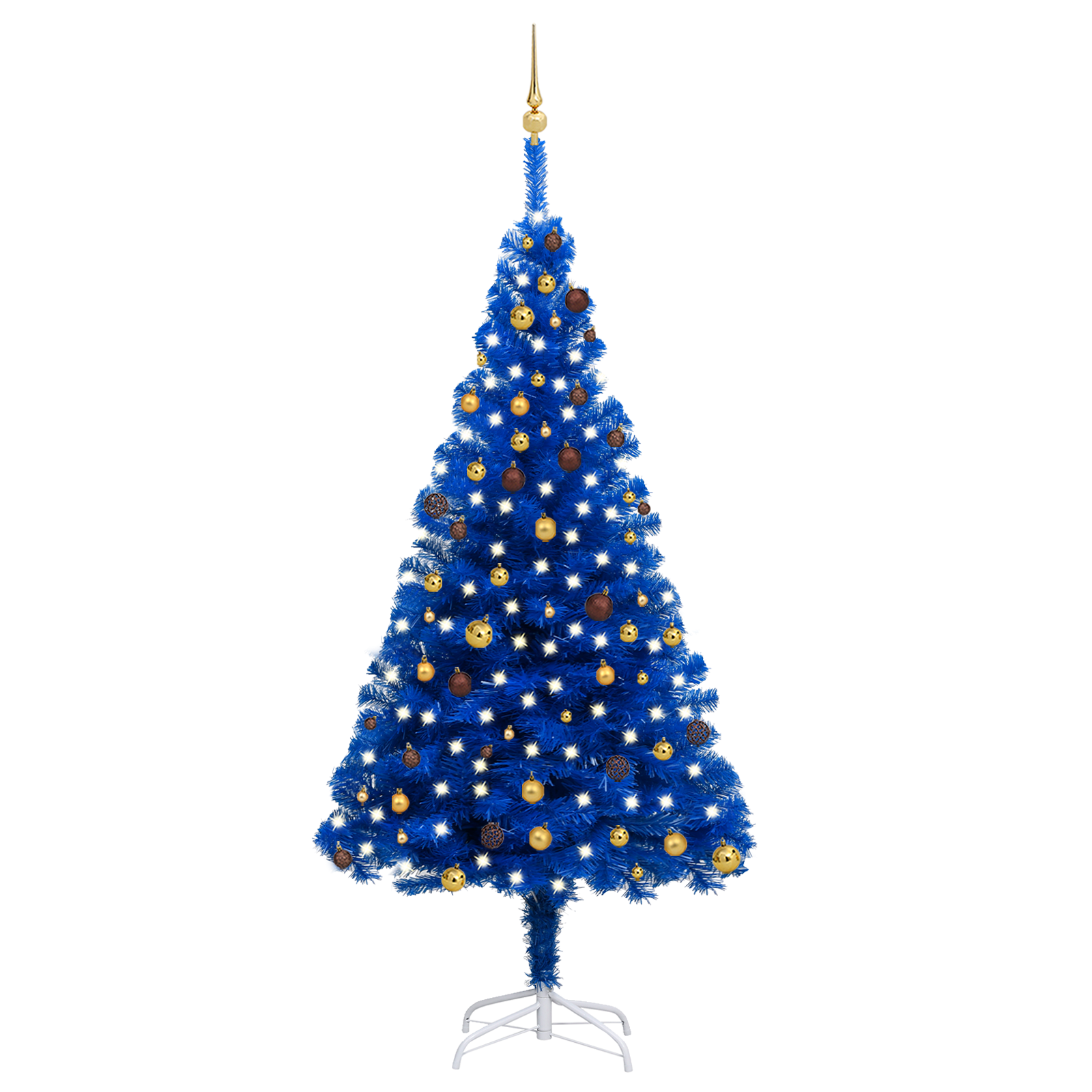 vidaXL Artificial Pre-lit Christmas Tree with Ball Set Party Decoration PVC-36