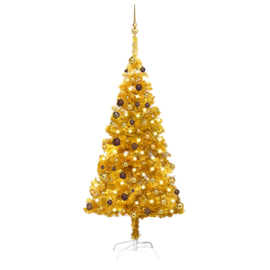 vidaXL Artificial Pre-lit Christmas Tree with Ball Set Party Decoration PVC-22