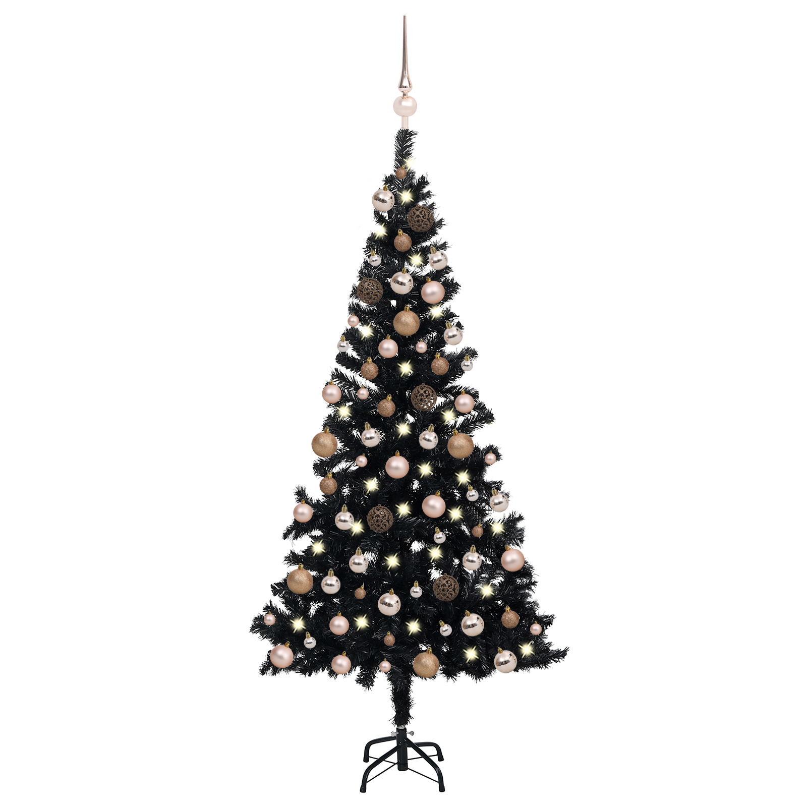 vidaXL Artificial Pre-lit Christmas Tree with Ball Set Party Decoration PVC-21