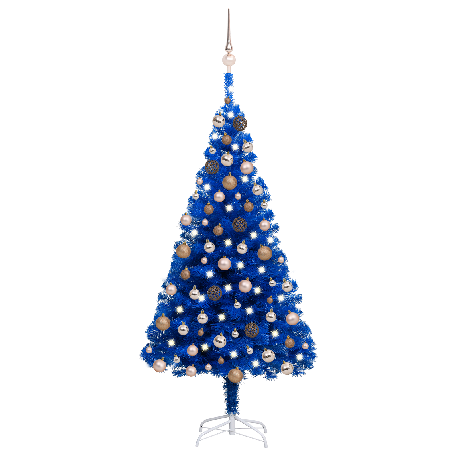 vidaXL Artificial Pre-lit Christmas Tree with Ball Set Party Decoration PVC-71