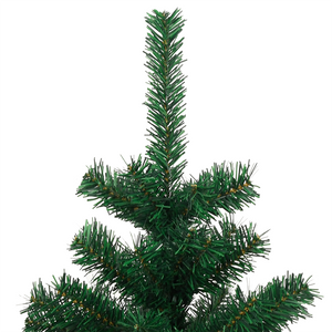 vidaXL Christmas Tree Decor Swirl Artificial Xmas Tree with Pot and LEDs PVC-39