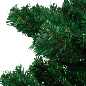 vidaXL Christmas Tree Decor Swirl Artificial Xmas Tree with Pot and LEDs PVC-46