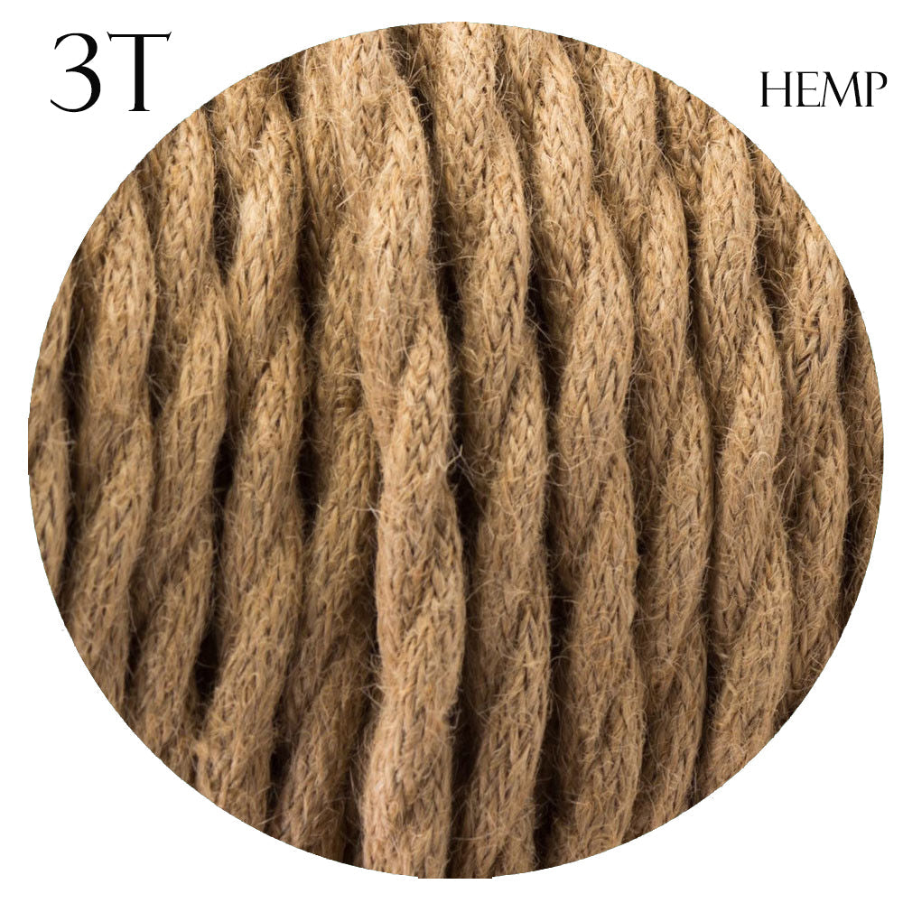 Electric Cable 3 Core Twisted Hemp Rope~2106-0