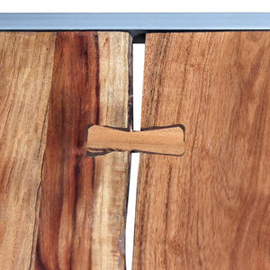 vidaXL Nesting Table Set of 2 Coffee Table Side End Table Solid Wood Sheesham-17