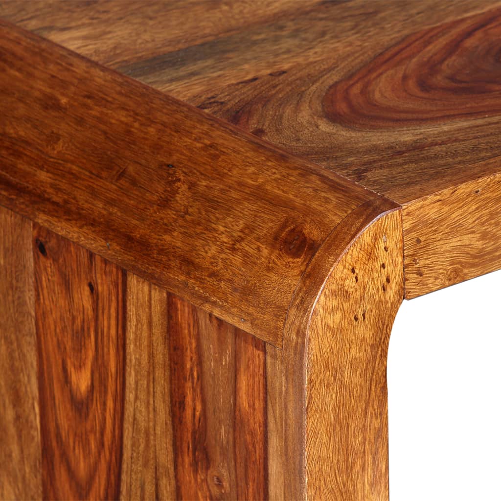vidaXL Sideboard/Desk Solid Sheesham Wood Brown-2