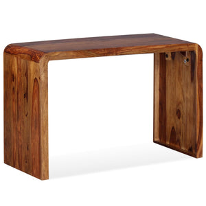 vidaXL Sideboard/Desk Solid Sheesham Wood Brown-11