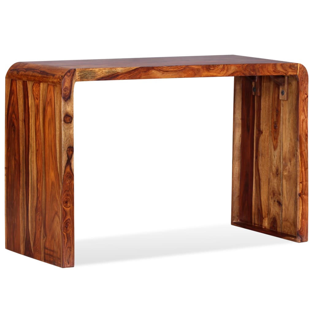 vidaXL Sideboard/Desk Solid Sheesham Wood Brown-9