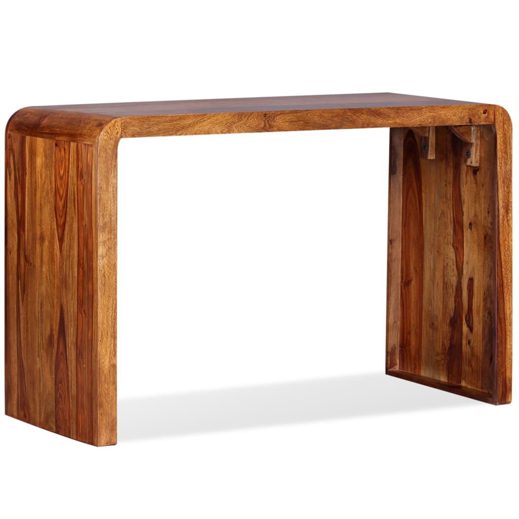 vidaXL Sideboard/Desk Solid Sheesham Wood Brown-10