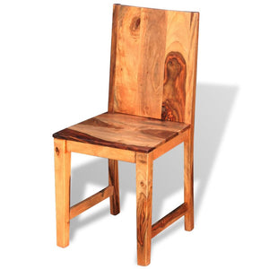 vidaXL Dining Chairs 2 pcs Solid Sheesham Wood-10