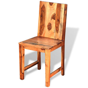 vidaXL Dining Chairs 2 pcs Solid Sheesham Wood-15