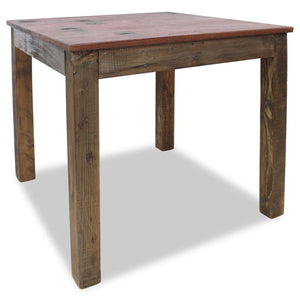 vidaXL Dining Table Solid Reclaimed Wood 32.3"x31.5"x29.9"-1