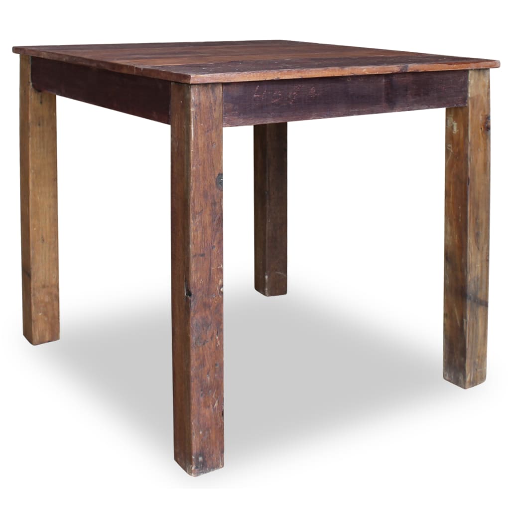 vidaXL Dining Table Solid Reclaimed Wood 32.3"x31.5"x29.9"-3