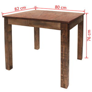 vidaXL Dining Table Solid Reclaimed Wood 32.3"x31.5"x29.9"-8