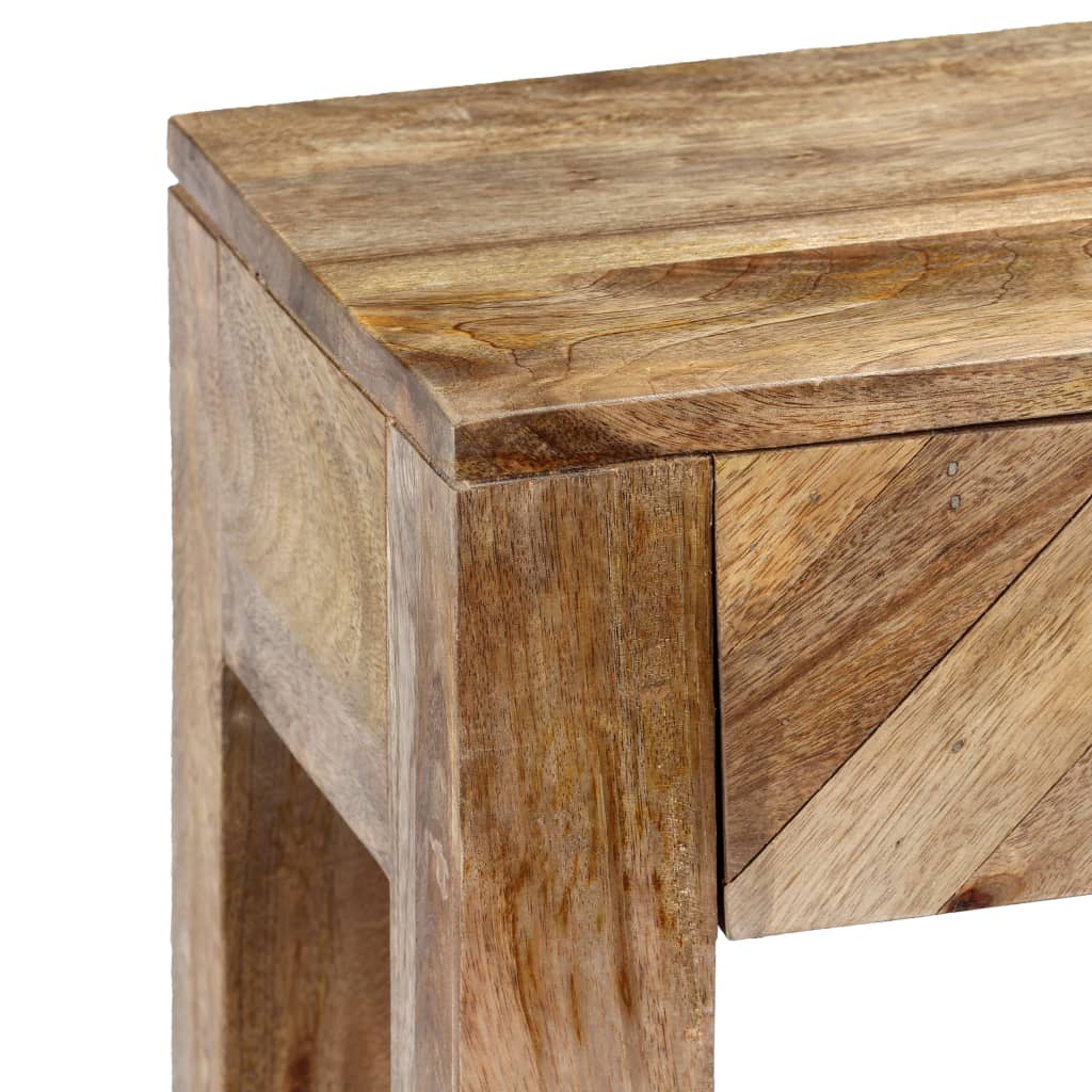 vidaXL Console Table Vintage Entryway Table with Storage Solid Wood Acacia-3
