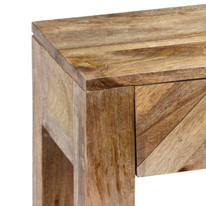 vidaXL Console Table Vintage Entryway Table with Storage Solid Wood Acacia-3