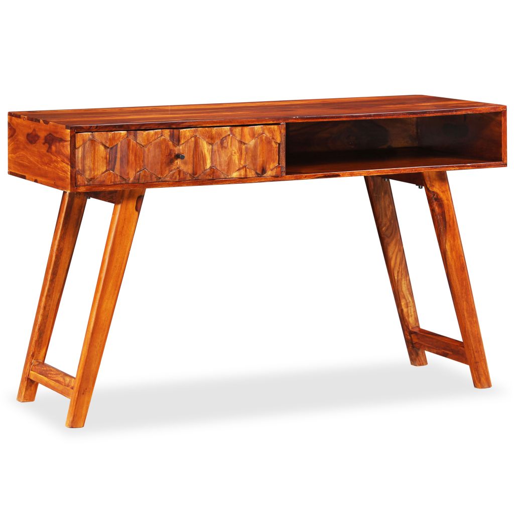 vidaXL Writing Table Solid Sheesham Wood 46.5"x19.7"x29.9"-7