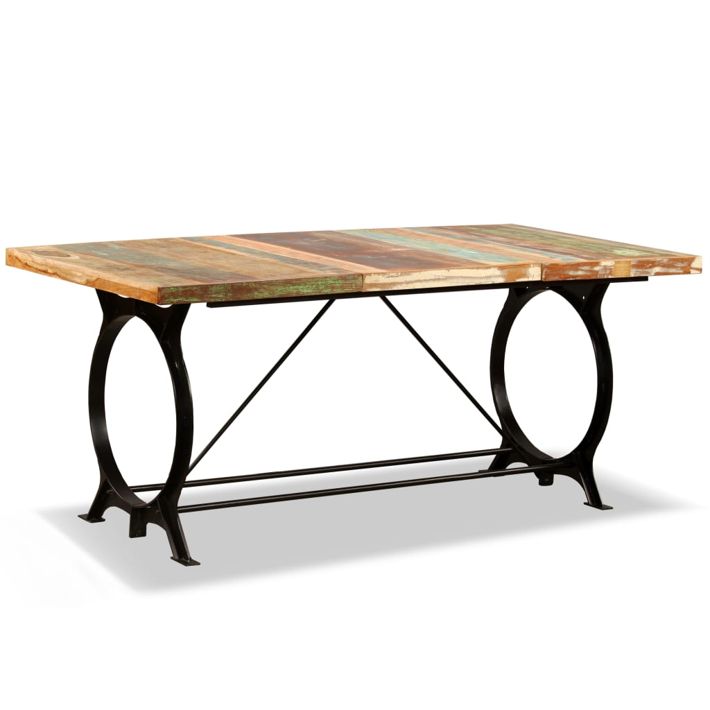 vidaXL Dining Table Kitchen Table Home Dining Room Table Solid Reclaimed Wood-8