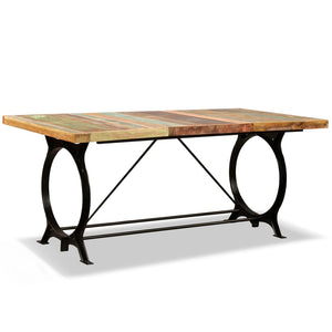 vidaXL Dining Table Kitchen Table Home Dining Room Table Solid Reclaimed Wood-9