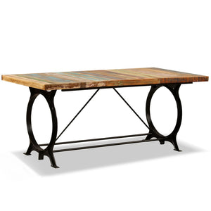 vidaXL Dining Table Kitchen Table Home Dining Room Table Solid Reclaimed Wood-10
