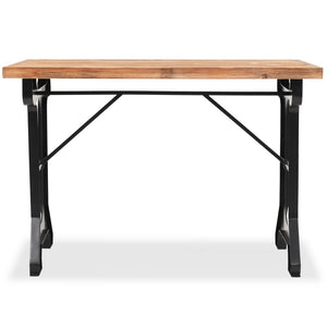 vidaXL Dining Table Solid Fir Wood Top 48"x25.6"x32.3"-3