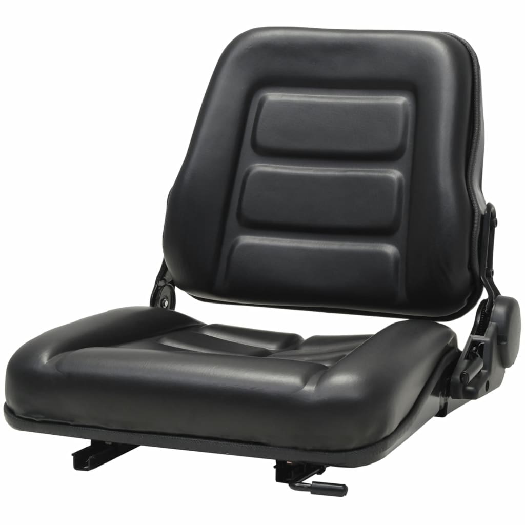 vidaXL Forklift & Tractor Seat with Adjustable Backrest Black-0