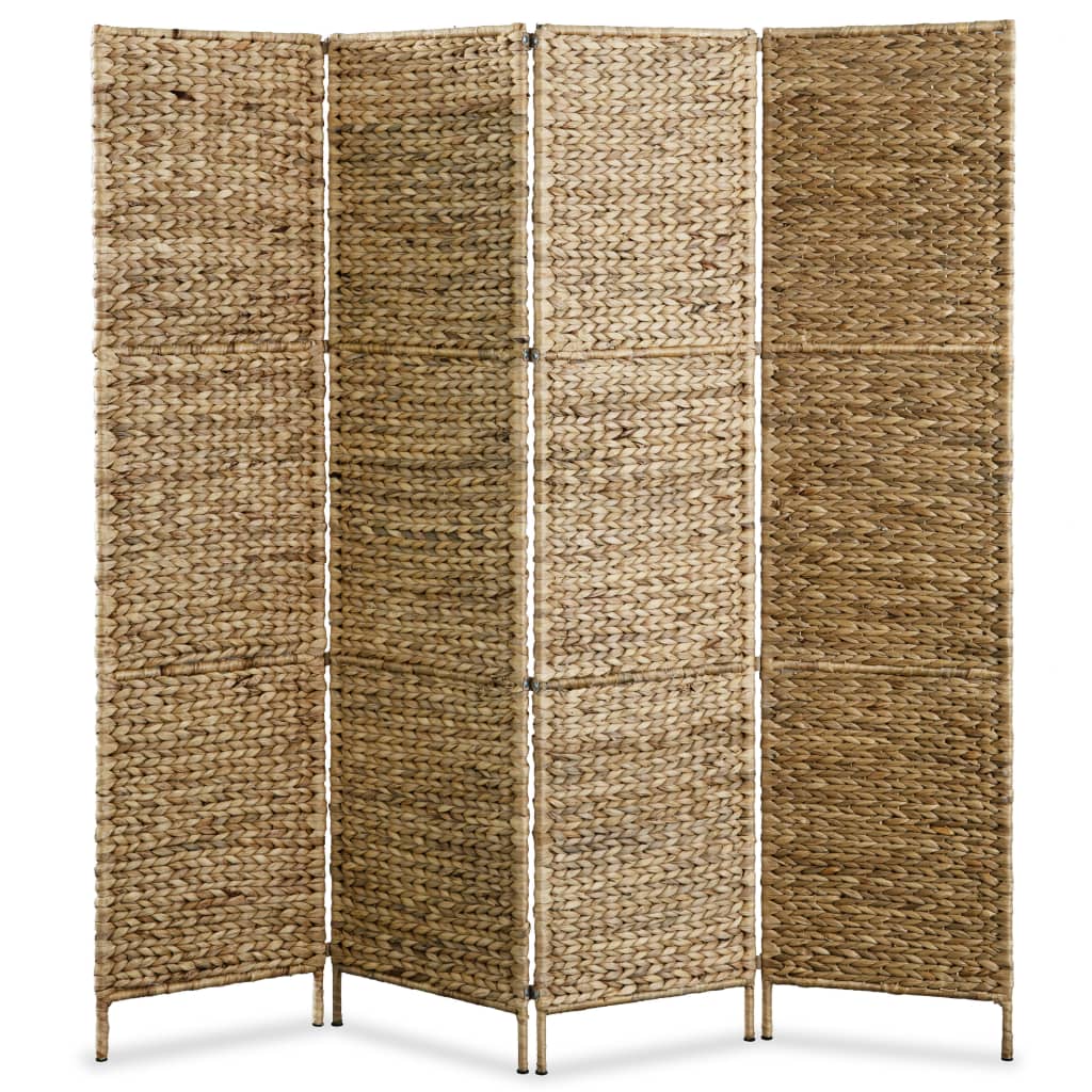 vidaXL Room Divider Folding Privacy Screen for Living Room Water Hyacinth-6