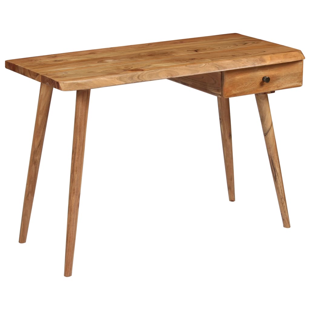 vidaXL Writing Table Solid Acacia Wood 43.3"x19.7"x29.9"-0
