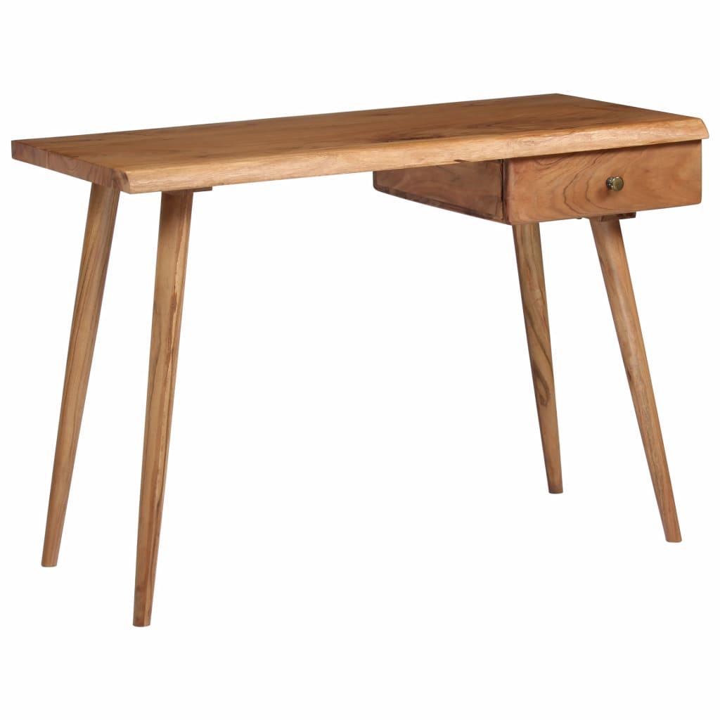 vidaXL Writing Table Solid Acacia Wood 43.3"x19.7"x29.9"-6