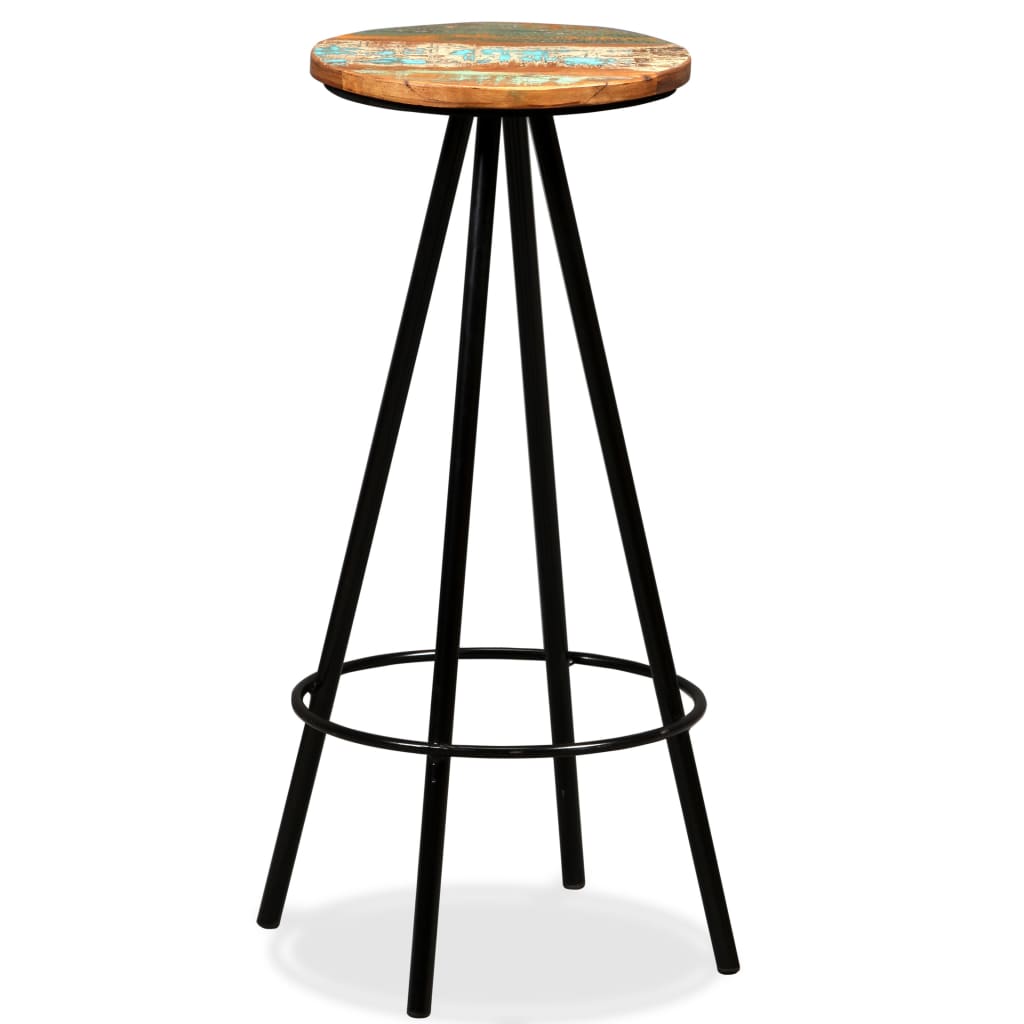 vidaXL Bar Set 3/5/7/9 Piece Industrial Solid Reclaimed Wood Pub Table Stool-21