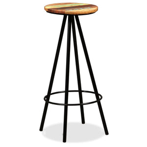 vidaXL Bar Set 3/5/7/9 Piece Industrial Solid Reclaimed Wood Pub Table Stool-0