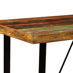 vidaXL Bar Set 3/5/7/9 Piece Industrial Solid Reclaimed Wood Pub Table Stool-8