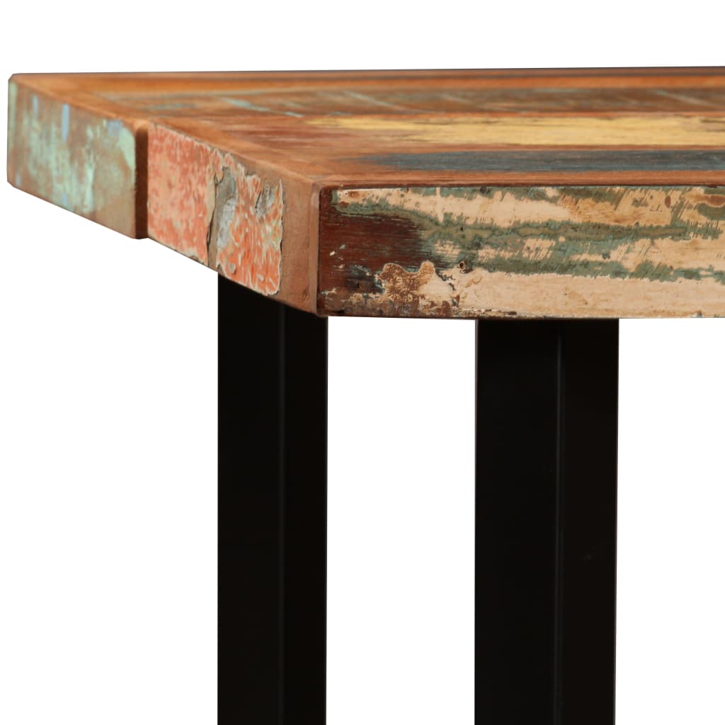 vidaXL Bar Set 3/5/7/9 Piece Industrial Solid Reclaimed Wood Pub Table Stool-18