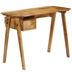 vidaXL Writing Desk 43.3"x19.7"x29.9" Solid Mango Wood-1