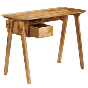 vidaXL Writing Desk 43.3"x19.7"x29.9" Solid Mango Wood-2