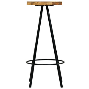 vidaXL Bar Stool Bar Seat Counter Height Island Stool for Pub Solid Mango Wood-19