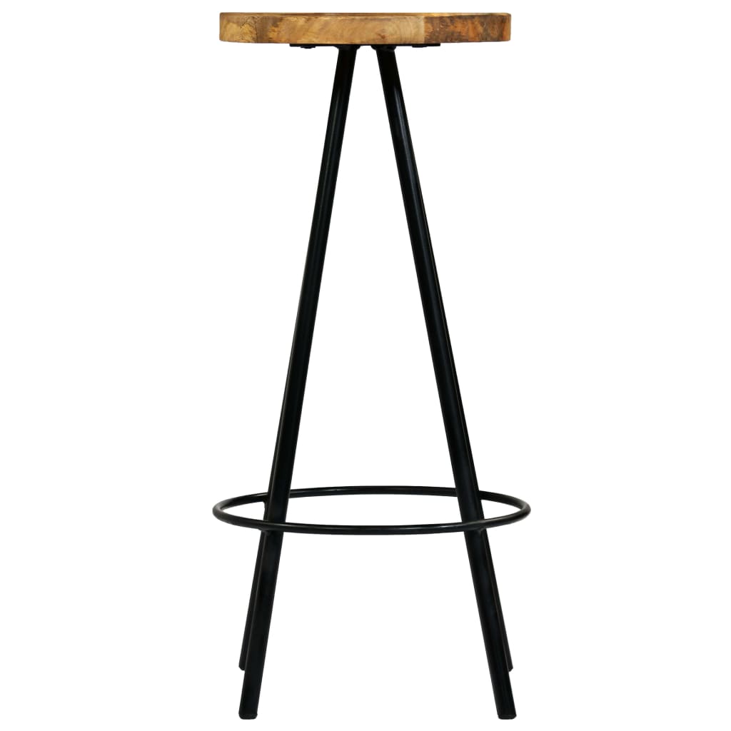 vidaXL Bar Stool Bar Seat Counter Height Island Stool for Pub Solid Mango Wood-20