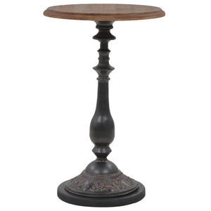 vidaXL End Table Solid Wood Fir 15.7"x25.2" Brown-6