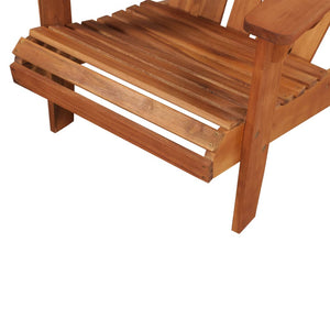 vidaXL Patio Adirondack Chair with Footrest Solid Acacia Wood-4