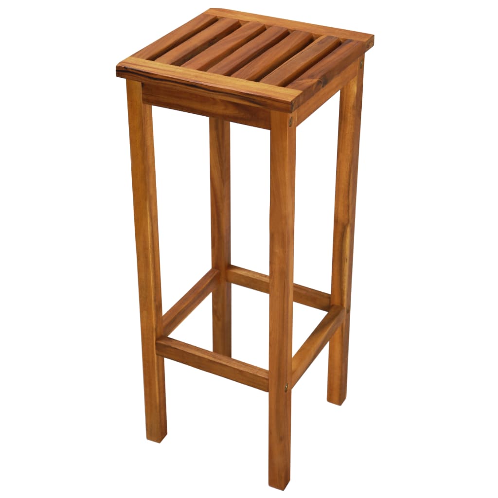 vidaXL Bar Stool Bar Seat Counter Height Stool for Pub Kitchen Solid Wood-17