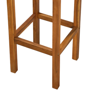 vidaXL Bar Stool Bar Seat Counter Height Stool for Pub Kitchen Solid Wood-21