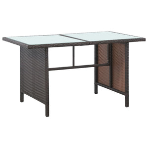 vidaXL Patio Furniture Set Conversation Set Sectional Sofa with Table Rattan-2