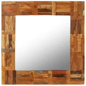 vidaXL Decorative Mirror Wall Mirror Bathroom Mirror Solid Reclaimed Wood-25