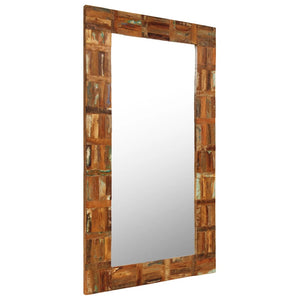 vidaXL Decorative Mirror Wall Mirror Bathroom Mirror Solid Reclaimed Wood-22