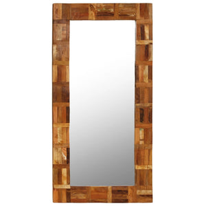 vidaXL Decorative Mirror Wall Mirror Bathroom Mirror Solid Reclaimed Wood-28
