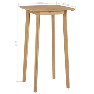 vidaXL Patio Bar Set Patio Furniture Set Table and Stools Solid Acacia Wood-3