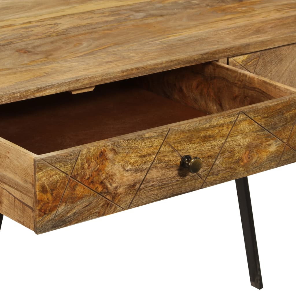 vidaXL Writing desk with Drawers Solid Mango Wood 43.3"x19.7"x29.9"-8